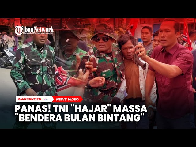 PANAS! Saat TNI Bubarkan Massa “Bulan Bintang” Bawa Bantuan Bencana