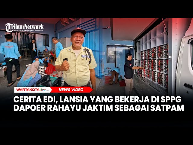 Cerita Edi, Lansia yang Bekerja di SPPG Dapoer Rahayu Jaktim Sebagai Satpam