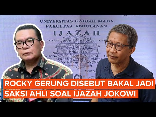 Rocky Gerung Bakal Jadi Saksi Ahli Soal Ijazah Jokowi di Polda Metro