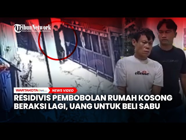 Residivis Pembobolan Rumah Kosong Beraksi Lagi, Uang untuk Beli Sabu