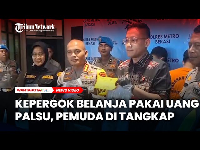 Kepergok Belanja Pakai Uang Palsu, Pemuda di Cikarang Ditangkap
