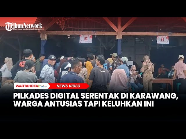 Pilkades Digital Serentak di Karawang Dipantau Bupati, Ini Curhat Warga