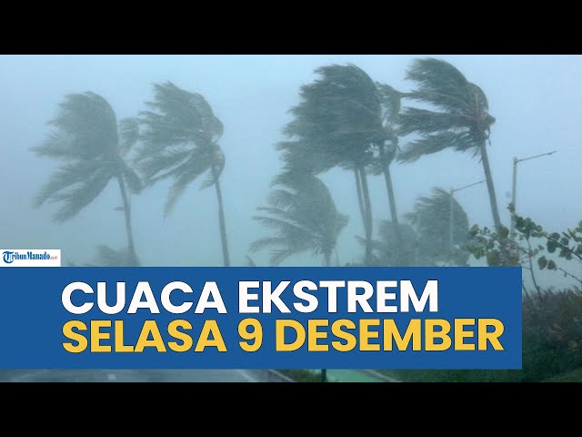 Peringatan Cuaca Ekstrem Hari Ini Selasa 9 Desember 2025, Cek Wilayah Anda