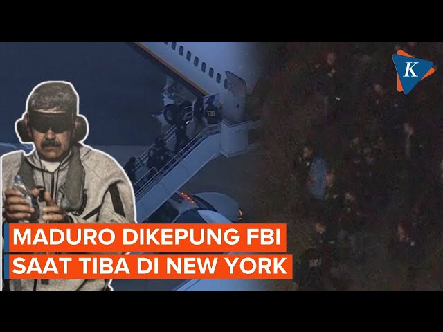 Dikepung FBI, Presiden Venezuela Maduro Tiba di New York Setelah Ditangkap AS