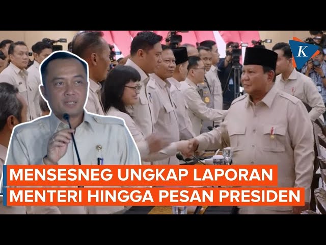 Keterangan Pers Mensesneg Usai Taklimat Awal Tahun Presiden RI di Hambalang