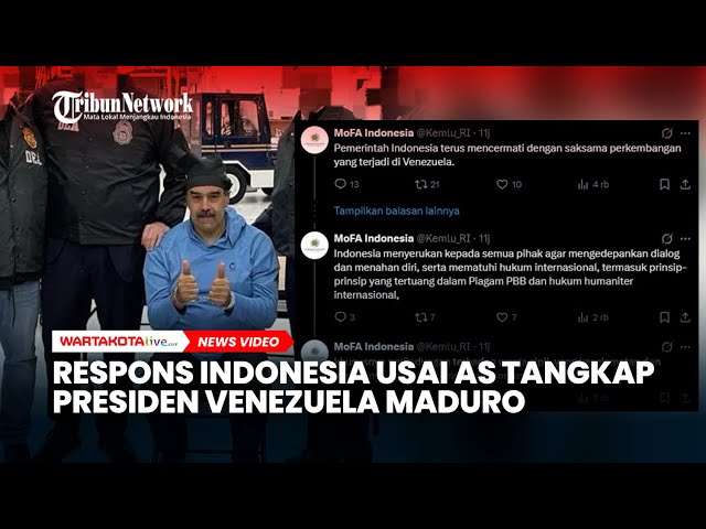 Respons Indonesia usai AS Tangkap Presiden Venezuela Maduro, Serukan Perdamaian