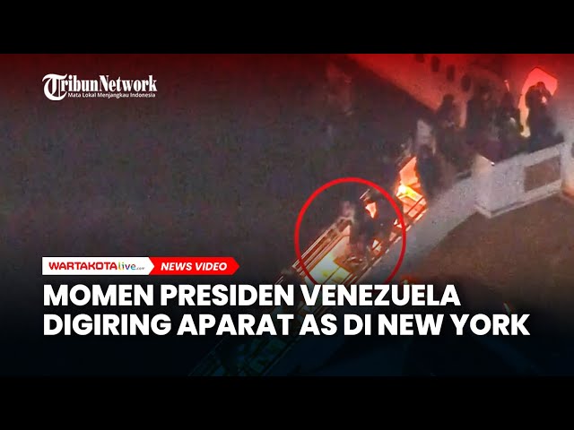Momen Presiden Venezuela Digiring Aparat AS di New York