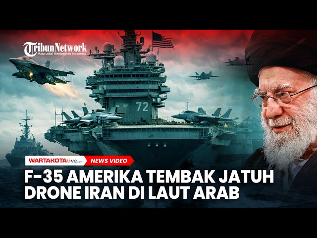 F-35 Amerika Serikat Tembak Jatuh Drone Iran di Laut Arab
