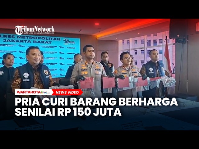 Seorang Pria Curi Barang Berharga Senilai Rp 150 Juta di Rumah Mewah