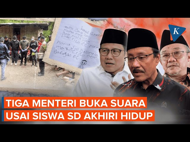 Respons Tiga Menteri Prabowo Usai Siswa SD di NTT Akhiri Hidup