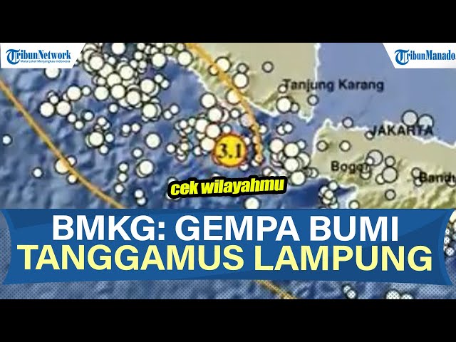 Gempa Bumi Magnitudo 3,1 Guncang Wilayah Barat Daya Tanggamus, Lampung